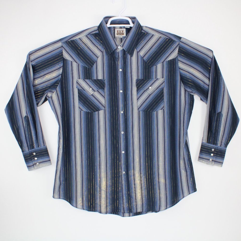 Tapered Metallic Ely Cattlemen Shirt